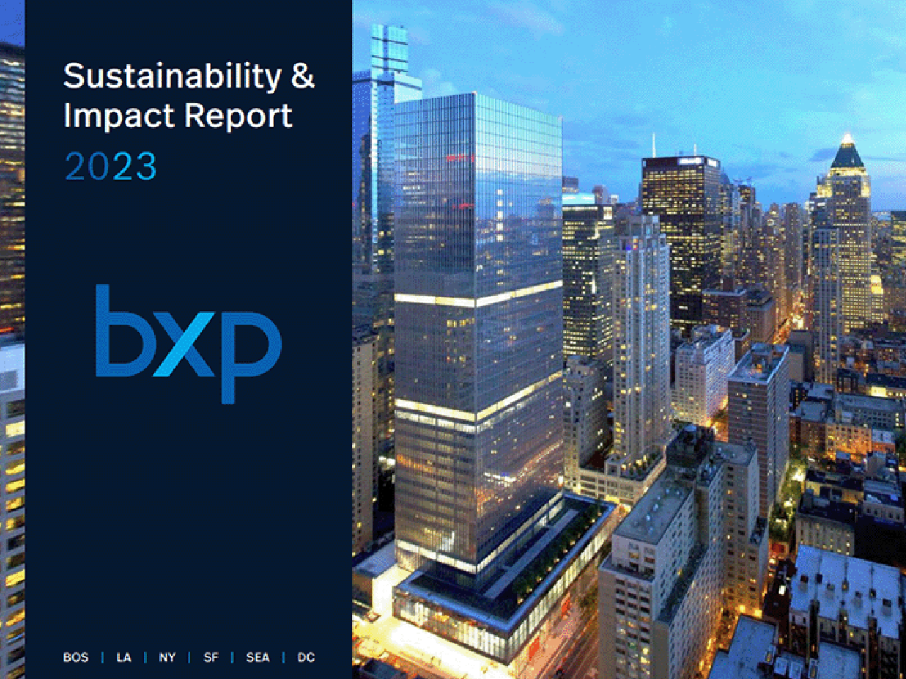 BXP2023可持续性和影响报告覆盖
